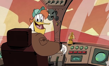Launchpad wearing a baseball cap
