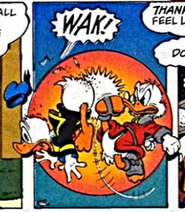 Donald is our kicking-boy